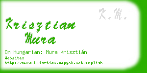 krisztian mura business card